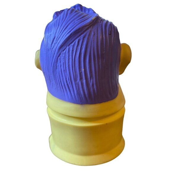 Vintage Eveready Monster Head Flashlight Toy 1980s Collectible Yellow & Blue Uni - Picture 6 of 14